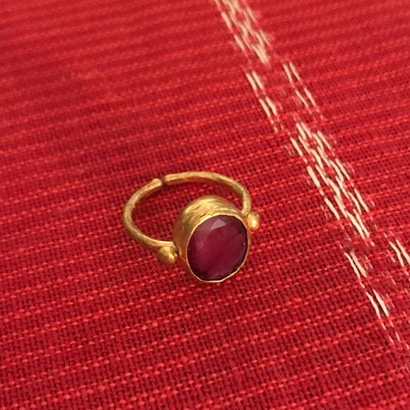 Ottoman Hands Siena Ruby Cocktail Ring - Picture 3 of 6